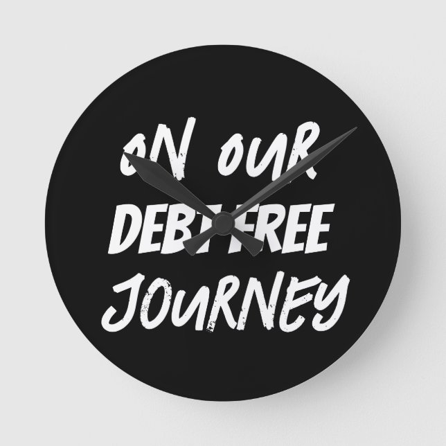Reloj Redondo Mediano Sobre nuestro viaje libre de deuda (Anverso)