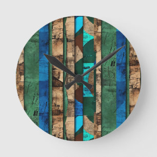 Reloj Redondo Mediano Sofisticada isla caribeña africana de lujo