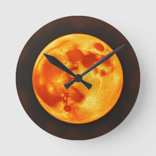 Reloj Redondo Mediano Sol ardiente