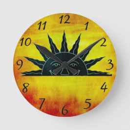 Reloj Redondo Mediano Sol sonriente