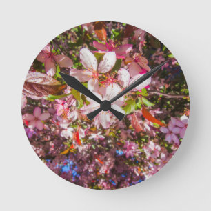 Reloj Redondo Mediano Sol y nubes La naturaleza florece el corazón en la