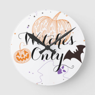 Reloj Redondo Mediano Solo brujas 