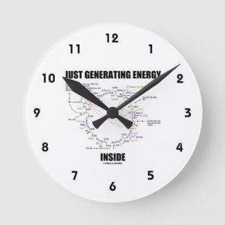 Reloj Redondo Mediano Sólo generando energía dentro de los núcleos de bi