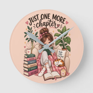 Reloj Redondo Mediano Solo un capítulo más – Amante de los libros acoged