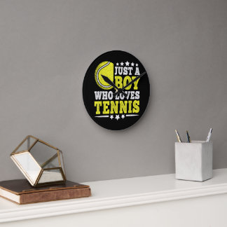 Reloj Redondo Mediano Solo un chico que ama el tenis divertido amante de