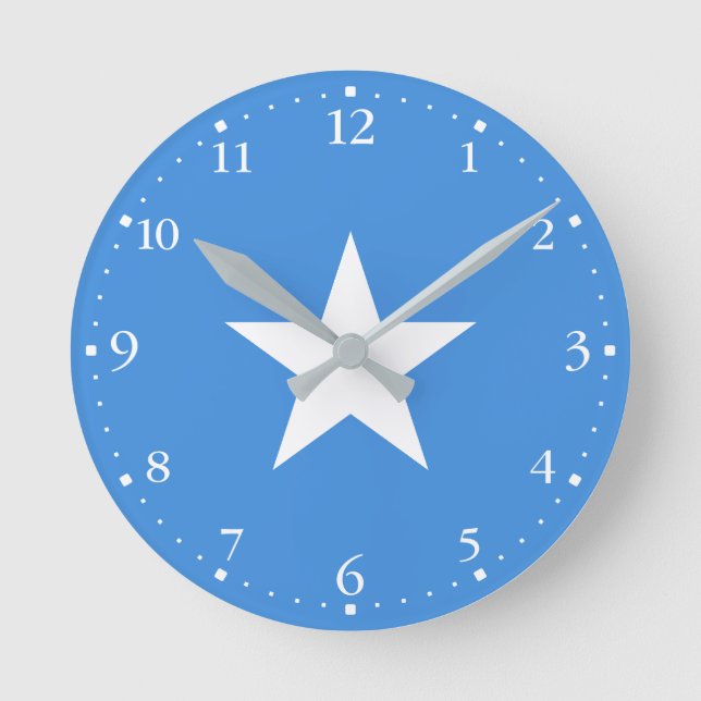 Reloj Redondo Mediano Somalia Flag (Anverso)