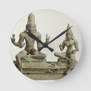 Reloj Redondo Mediano Somaskanda, Chola, Tamil Nadu (bronce)