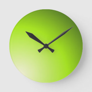 Reloj Redondo Mediano Sombras verdes de la cal