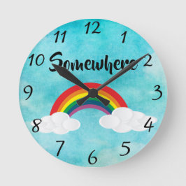 Reloj Redondo Mediano Somewhere Wall Clock