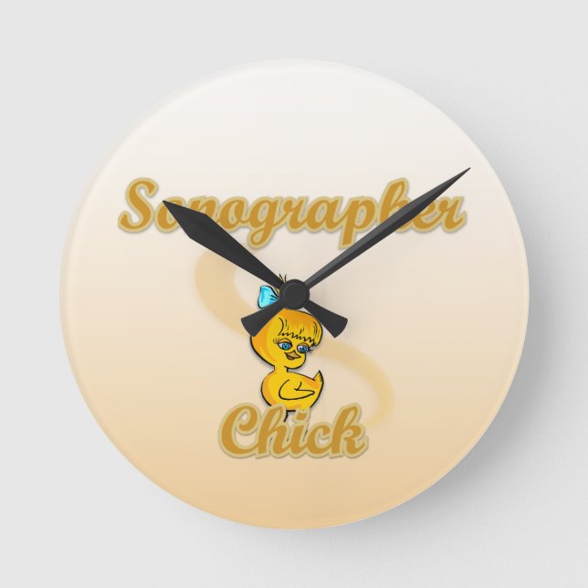 Reloj Redondo Mediano Sonógrafo Chick (Anverso)