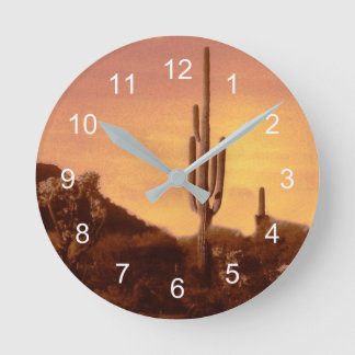 Reloj Redondo Mediano Sonoran sunset clock