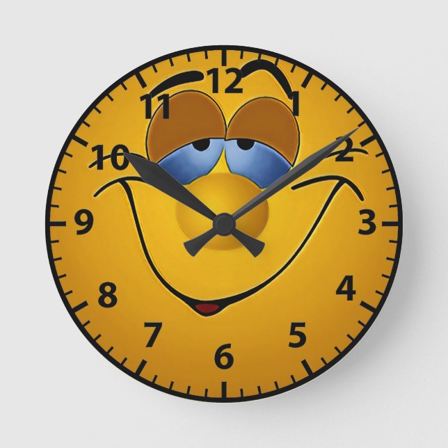 Reloj Redondo Mediano sonrisa (Anverso)