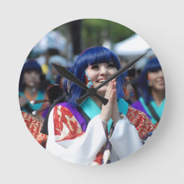 Reloj Redondo Mediano Sonrisa sonriente Yosakoi Japón