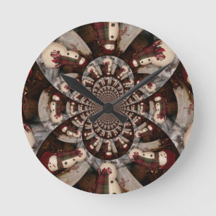 Reloj Redondo Mediano Sorprendente hombre de nieve