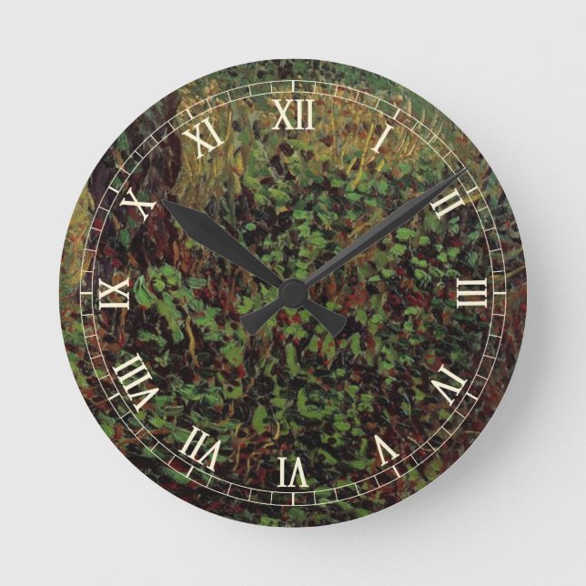 Reloj Redondo Mediano Sotobosque de Vincent van Gogh (Anverso)