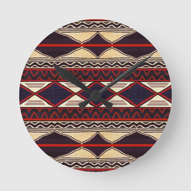 Reloj Redondo Mediano Southwest Tribal (Anverso)
