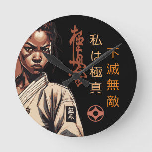 Reloj Redondo Mediano Soy Kyokushin - Irrompible, Imparable, Karate