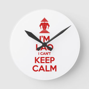 Reloj Redondo Mediano Soy Lao que no puedo guardar calma