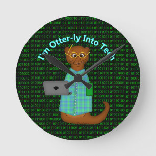 Reloj Redondo Mediano Soy Otter-ly Into Tech