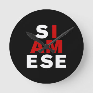 RELOJ REDONDO MEDIANO SOY SIAMÉS