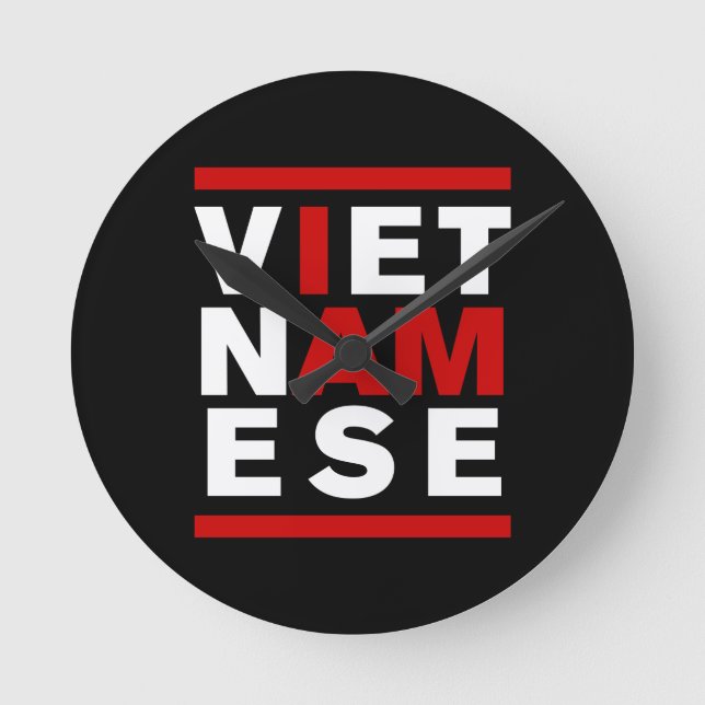 RELOJ REDONDO MEDIANO SOY VIETNAMITA (Anverso)