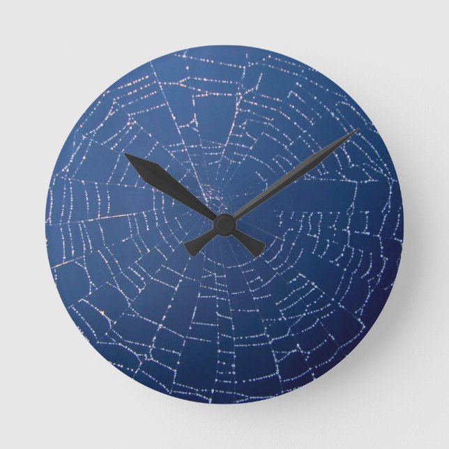 Reloj Redondo Mediano Spider Web (Anverso)