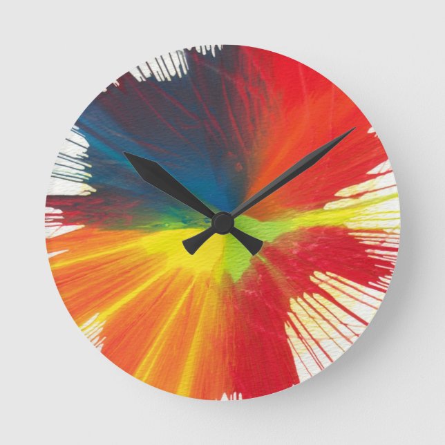 Reloj Redondo Mediano Spin Art clock (Anverso)