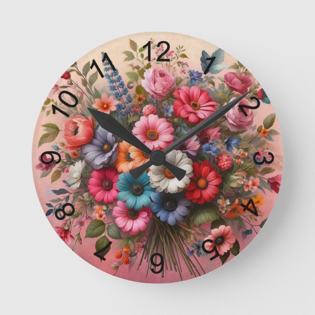 Reloj Redondo Mediano Spray 4 (Anverso)
