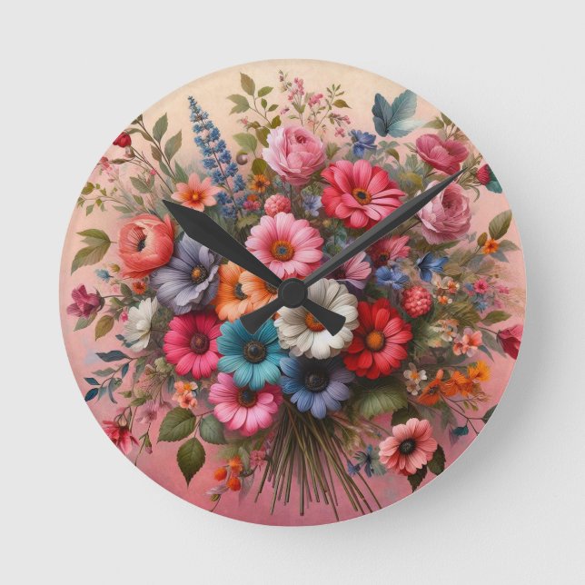 Reloj Redondo Mediano Spray 4 (Anverso)