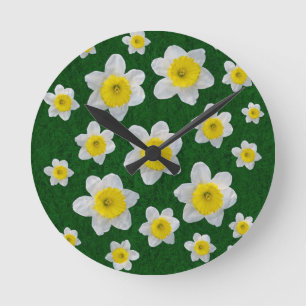 Reloj Redondo Mediano Spring Daffodils