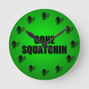 Reloj Redondo Mediano Squatchin ido