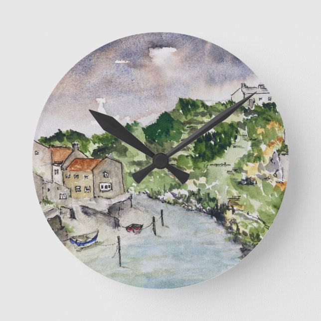 Reloj Redondo Mediano Staithes Beck Whitby (Anverso)