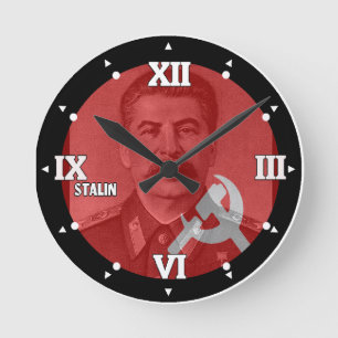 Reloj Redondo Mediano Stalin USSR CCCP Comunista Historia Figura Watch