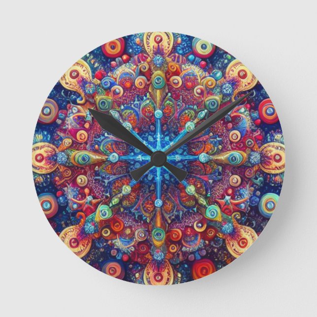 RELOJ REDONDO MEDIANO STAR NAVIDADES (Anverso)
