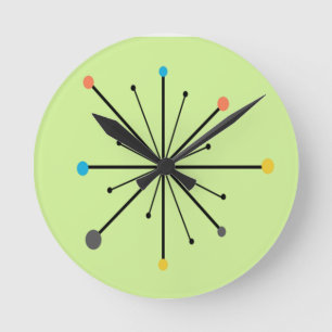 Reloj Redondo Mediano Starburst atómico