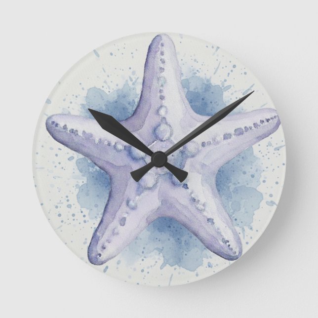 Reloj Redondo Mediano Starfish (Anverso)