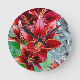 Reloj Redondo Mediano Stargazer Lily