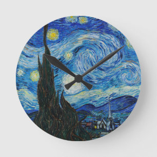 Reloj Redondo Mediano Starry Night Vincent Van Gogh  