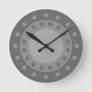 Reloj Redondo Mediano Stars and Circles