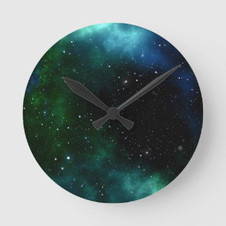 Reloj Redondo Mediano Stars Galaxy Gradient