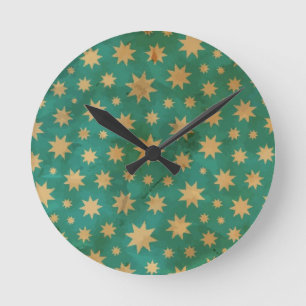 Reloj Redondo Mediano Stars pattern