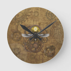 Reloj Redondo Mediano Steampunk Scarab