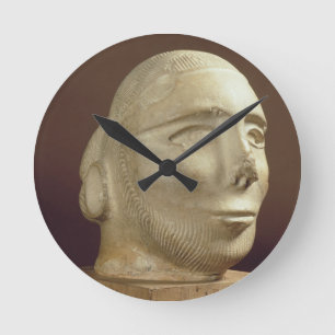 Reloj Redondo Mediano Steatite portrait head, Mohenjodaro, 2300-1750 BC