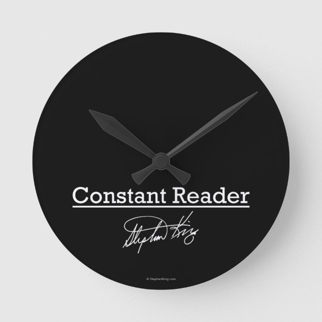 Reloj Redondo Mediano Stephen King, lector constante (Anverso)