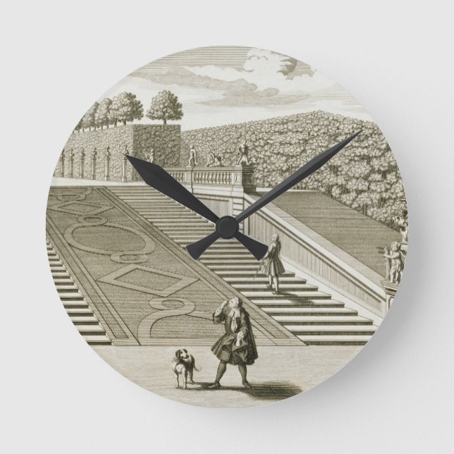 Reloj Redondo Mediano Steps to the garden terrace, Belvedere Palace, Vie (Anverso)