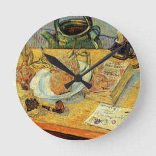 Reloj Redondo Mediano Still Life with Drawing Board por Vincent van Gogh