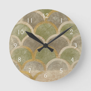 Reloj Redondo Mediano Stone Tile Design by Chariklia Zarris