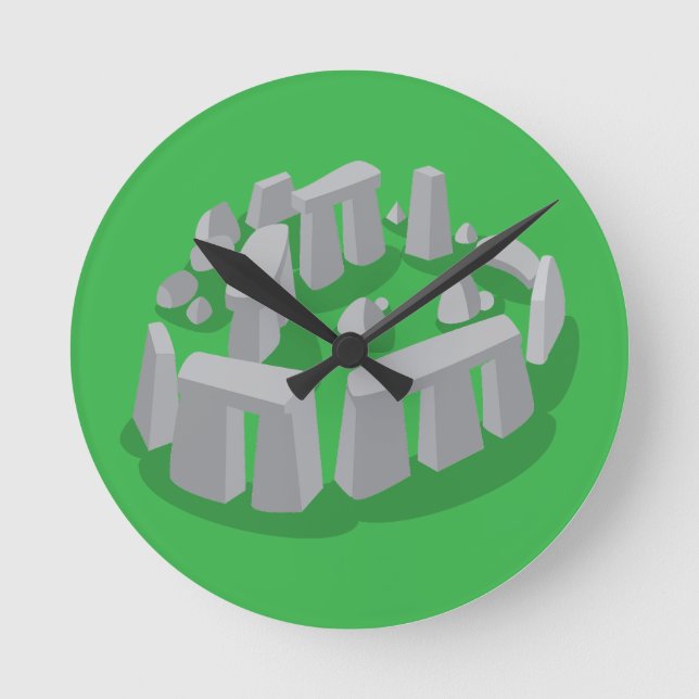 Reloj Redondo Mediano Stonehenge of England (Anverso)