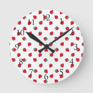 Reloj Redondo Mediano Strawberry Wall Clock