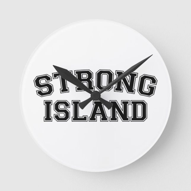 Reloj Redondo Mediano Strong Island, NYC, USA (Anverso)